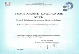DELF-Urkunde